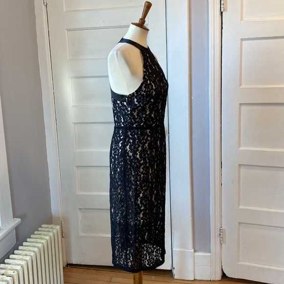 NWT A.B.S. Collection Black Lace Halter Dress, Size 10 - Picture 10 of 17